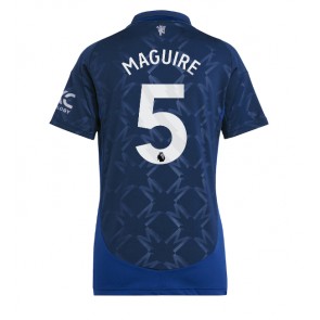 Manchester United Harry Maguire #5 Dámské Venkovní Dres 2024-25 Krátký Rukáv